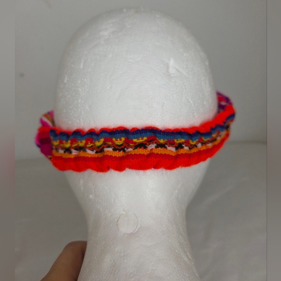 GiuliA OS Headband Vibrant Multicolor Braided From Peruvian Artisans-Reversible - Picture 8 of 12
